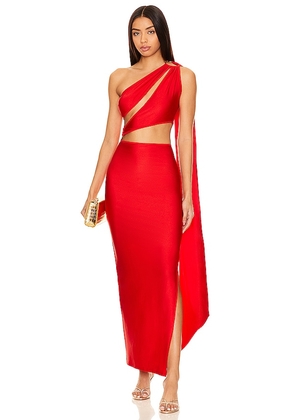 Khanums Kalentina Dress in Red. Size M, S, XL, XS.