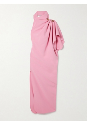 Elie Saab - One-sleeve Embellished Draped Crepe Gown - Pink - FR34,FR36,FR38,FR40,FR42,FR44,FR46