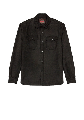 Schott CPO Wool Shirt in Black. Size XL.