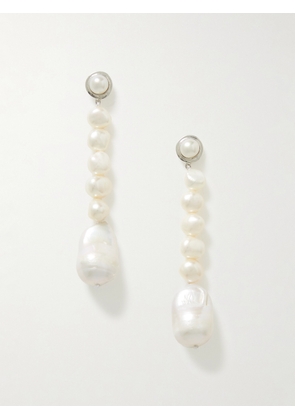 AGMES - Emmanuel Recycled Silver Pearl Earrings - One size