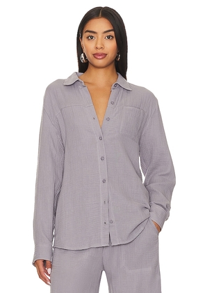 Splendid Kit Gauze Shirt in Lavender. Size S.
