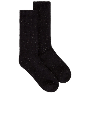 TOPO DESIGNS Mountain Sock in Black.