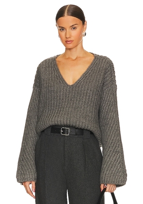 Song of Style Laken Sweater in Charcoal. Size L, S, XS, XXS.