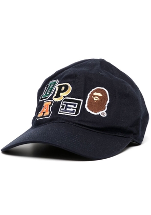 A BATHING APE® embroidered-logo detail baseball cap - Blue