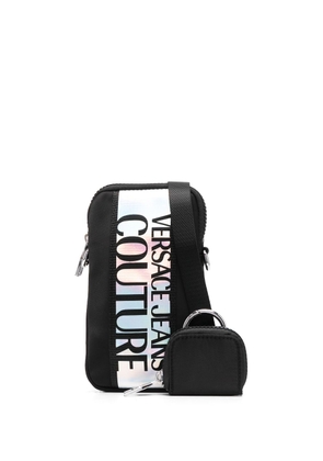 Versace Jeans Couture detachable-purse messenger bag - Black