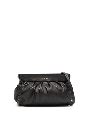 ISABEL MARANT small Luz leather clutch bag - Black