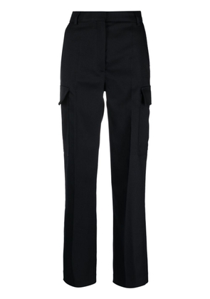 Stella McCartney pressed-crease cargo-pocket straight trousers - Black