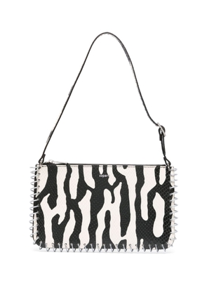 Coperni zebra-print spiral-bound shoulder bag - Black