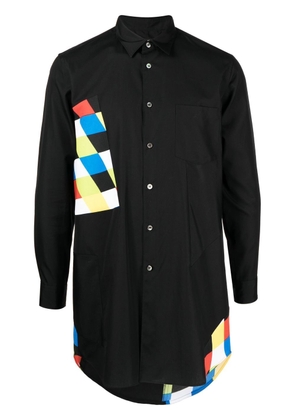 Comme des Garçons Homme Plus geometric-pattern printed shirt - Black