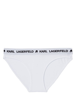 Karl Lagerfeld logo band jersey briefs - White