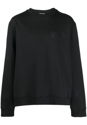 Roberto Cavalli graphic-print long-sleeve sweatshirt - Black