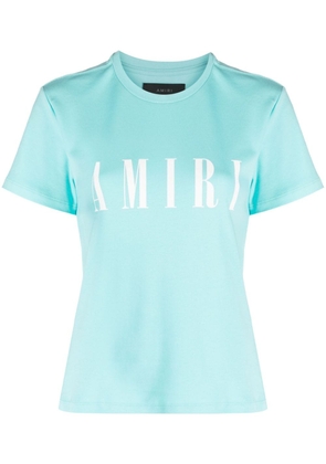 AMIRI logo-print cotton T-shirt - Blue