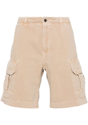 Moschino embroidered-logo cargo shorts - Neutrals