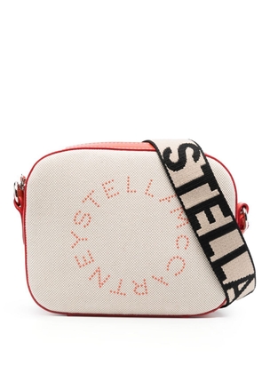 Stella McCartney mini Stella Logo crossbody bag - Neutrals
