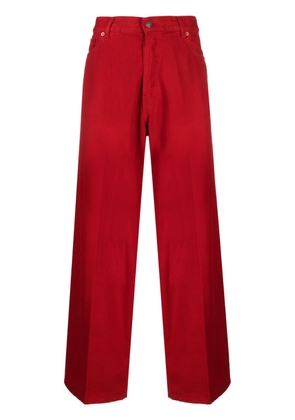 Haikure mid-rise wide-leg jeans - Red