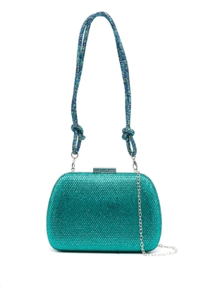 SERPUI Angel rhinestone-embellished clutch bag - Blue