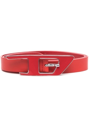 Diesel B-Dlogo leather belt - Red