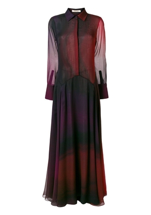 Roberto Cavalli Red tonal full length gown