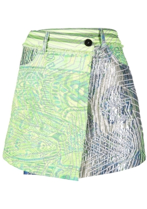 Forte Forte star-jacquard wrap skirt - Green