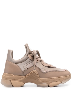 Furla chunky lifted-sole sneakers - Brown