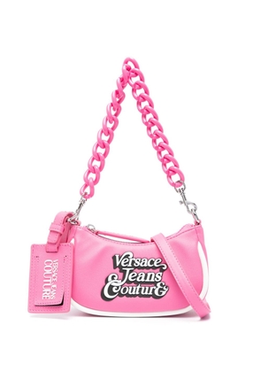 Versace Jeans Couture Range Bowling logo-patch tote bag - Pink