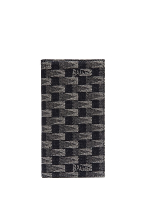 Bally monogram-print canvas wallet - Grey