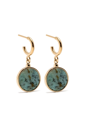 ISABEL MARANT Julius stone-pendant earrings - Blue