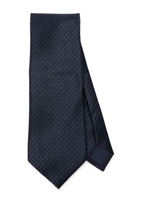 TOM FORD patterned-jacquard silk tie - Blue