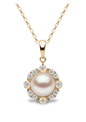 Yoko London 18kt yellow gold Trend diamond and pearl necklace - White