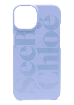 See by Chloé logo-print iPhone 14 case - Purple