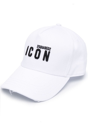 Dsquared2 Icon embroidered baseball cap - White