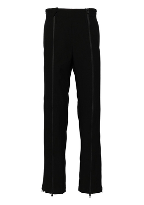 Post Archive Faction zip-up cotton-blend trousers - Black