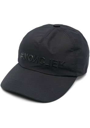 Moncler Grenoble logo-lettering cotton cap - Black