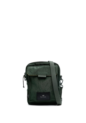 PS Paul Smith logo-patch messenger bag - Green