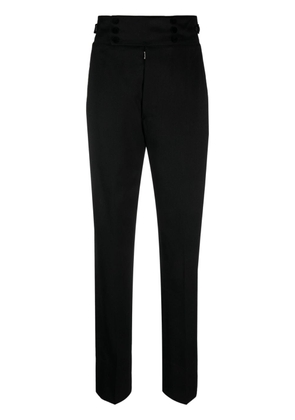 Maison Margiela four-stitch tapered wool trousers - Black