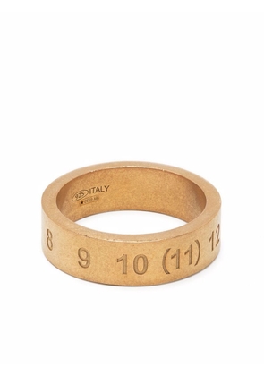 Maison Margiela numbers-motif engraved ring - 950 GOLD