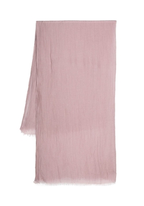 Rick Owens frayed cheesecloth scarf - Pink