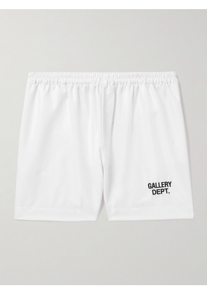 Gallery Dept. - Zuma Straight-Leg Logo-Embroidered Cotton-Poplin Shorts - Men - White - S