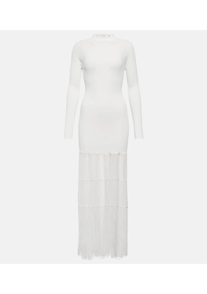 Khaite Cedar fringed maxi dress