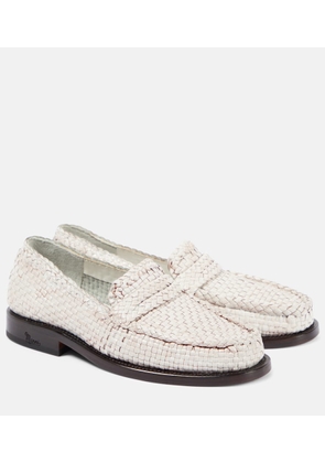 Marni Woven leather loafers