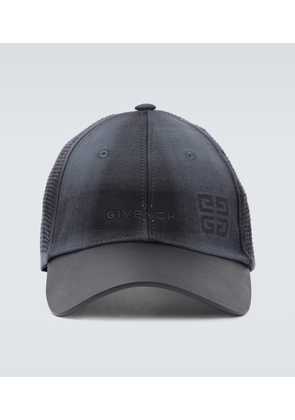Givenchy Leather-trimmed baseball cap
