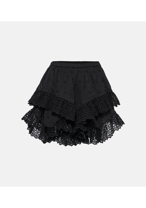 Marant Etoile Sukira ruffled cotton miniskirt