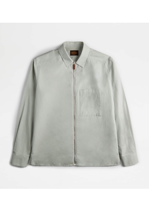 Tod's - Zipped Shirt Jacket, GREY, M - Shirts