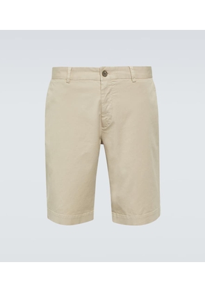 Sunspel Mid-rise cotton-blend twill shorts