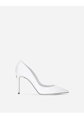 Dolce & Gabbana Patent Leather Cardinale Pumps - Woman Pumps And Slingback White Leather 35.5