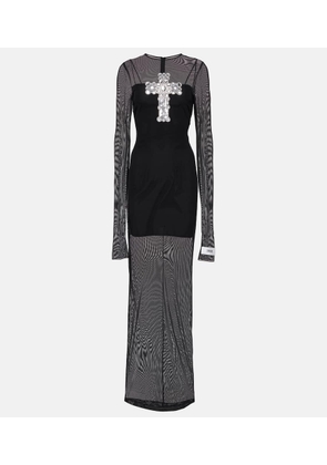 Dolce&Gabbana x Kim embellished tulle maxi dress