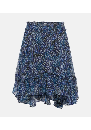 Marant Etoile Viera asymmetric printed mini skirt
