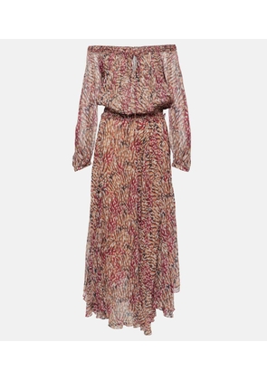 Marant Etoile Volga printed off-shoulder maxi dress