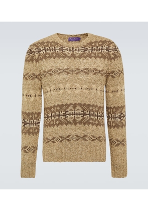 Ralph Lauren Purple Label Fair Isle silk and wool sweater