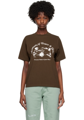 Museum of Peace & Quiet Brown Printed T-Shirt